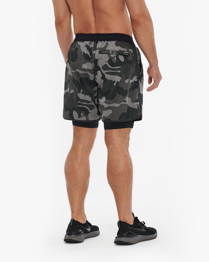 VUORI STOCKTON SHORT 6.5" - LINED - GREY CAMO
