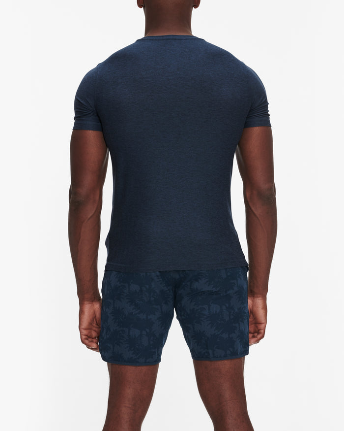 VUORI STRATO TECH TEE NAVY HEATHER