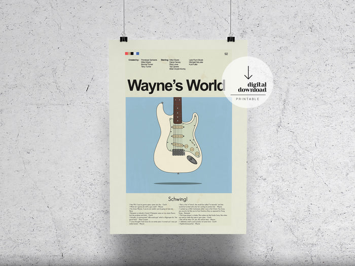Wayne's World | DIGITAL ARTWORK DOWNLOAD