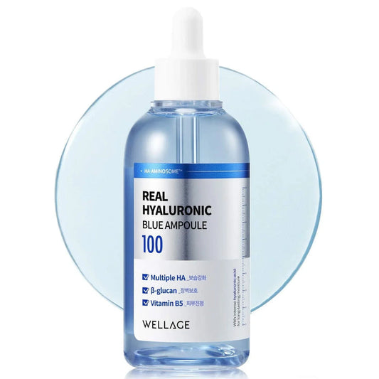 [WELLAGE] Real Hyaluronic Blue Ampoule 100 100ml WELLAGE