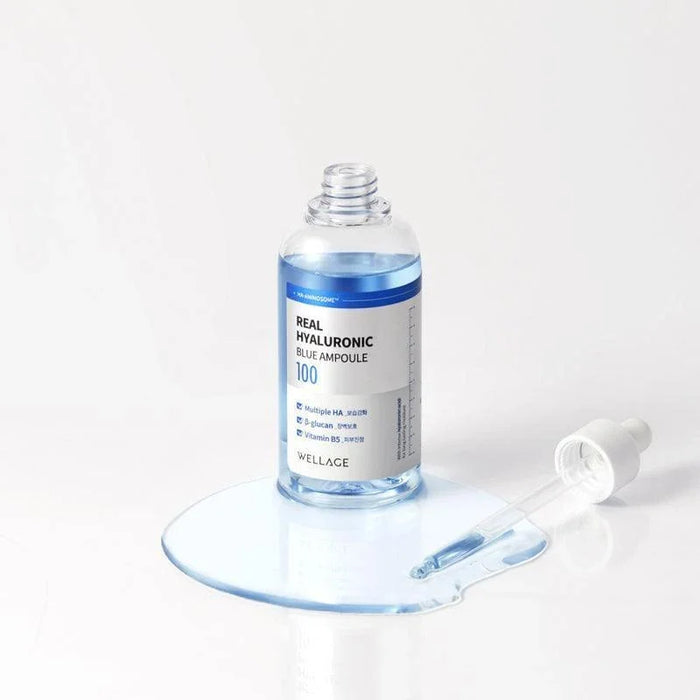 [WELLAGE] Real Hyaluronic Blue Ampoule 100 100ml WELLAGE