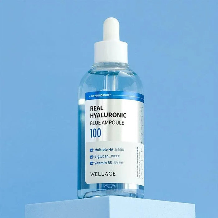 [WELLAGE] Real Hyaluronic Blue Ampoule 100 100ml WELLAGE