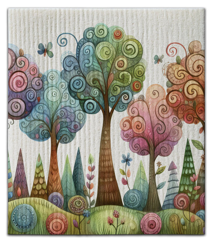 Whimsy Woods Swedish Dishcloth