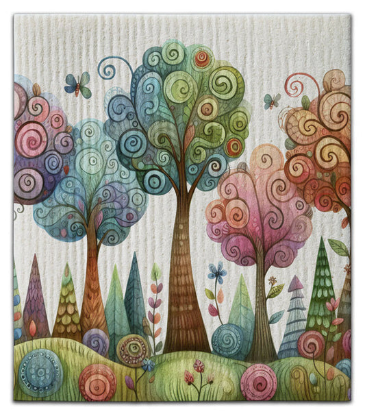 Whimsy Woods Swedish Dishcloth