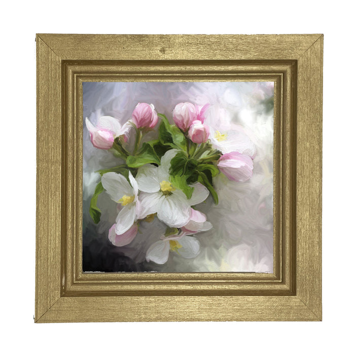 White and Pink Blooms- Framed art