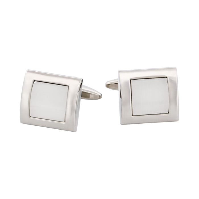 White cat's eye Cufflinks