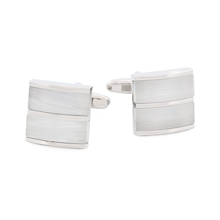 White Cat's eye Cufflinks