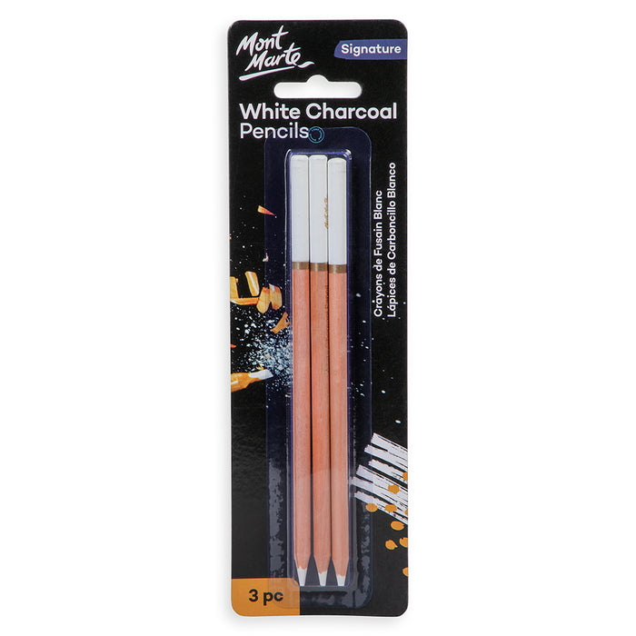 White Charcoal Pencils Signature 3pc