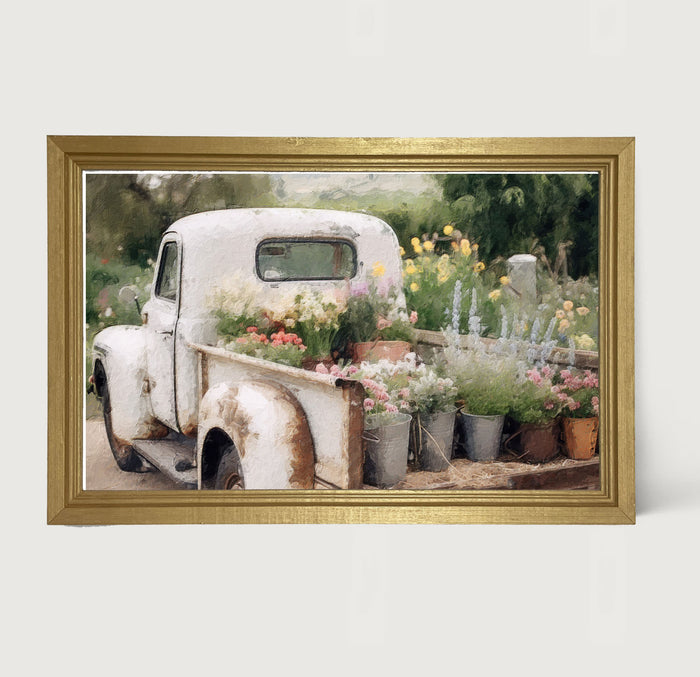 White Flower Truck