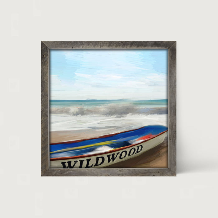 Wildwood Boat on Jersey Shore - Framed art