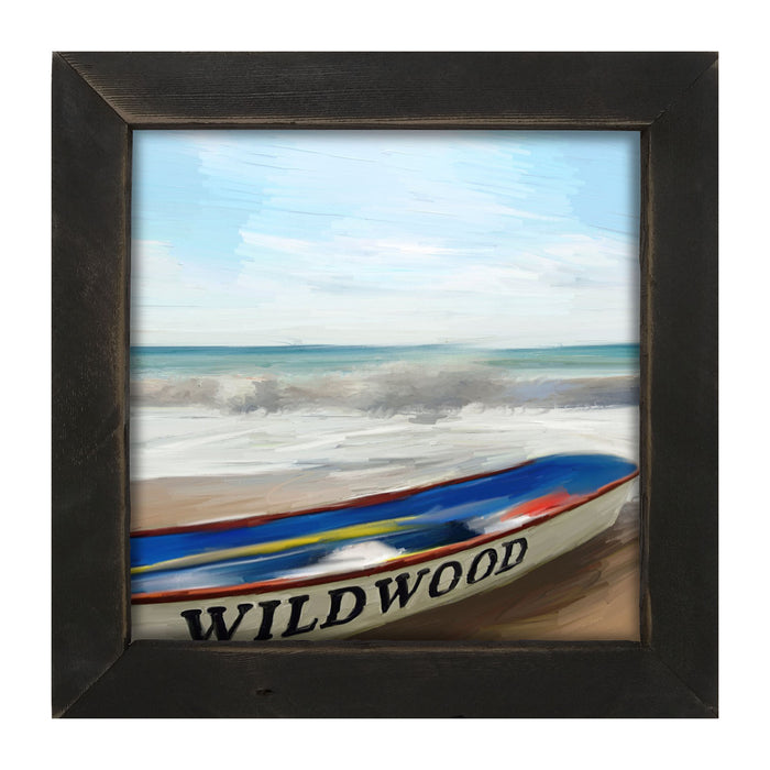 Wildwood Boat on Jersey Shore - Framed art