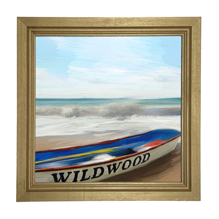 Wildwood Boat on Jersey Shore - Framed art