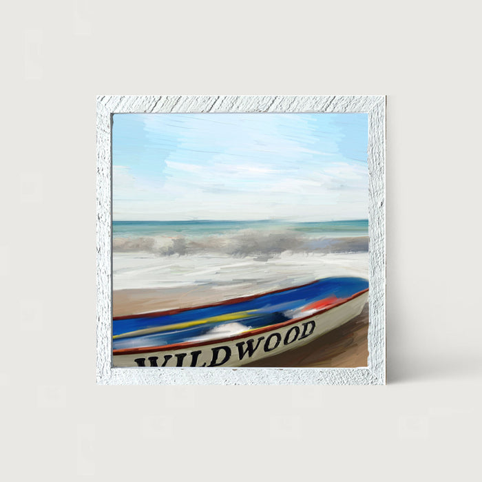 Wildwood Boat on Jersey Shore - Framed art