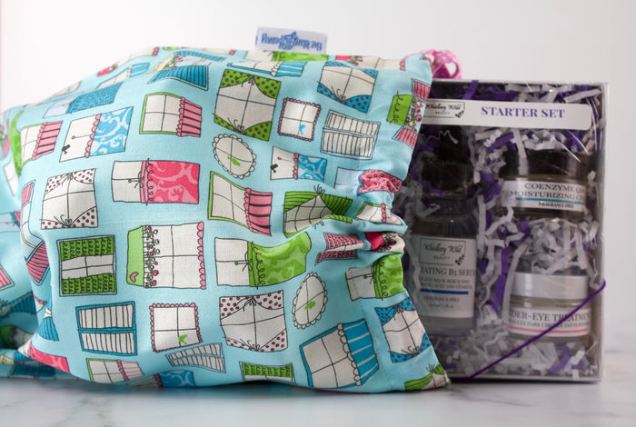 Window Box Drawstring Travel Bag