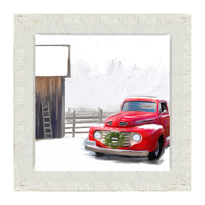 Winter red Ford