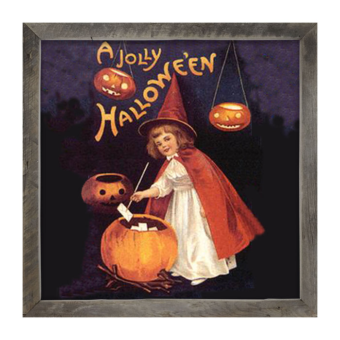 Witch with Pumpkins