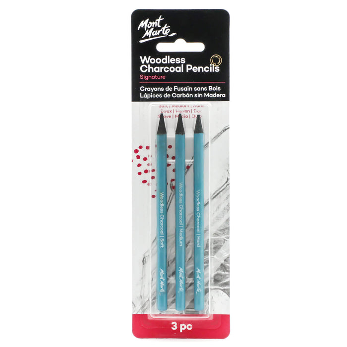 Woodless Charcoal Pencils Signature 3pc