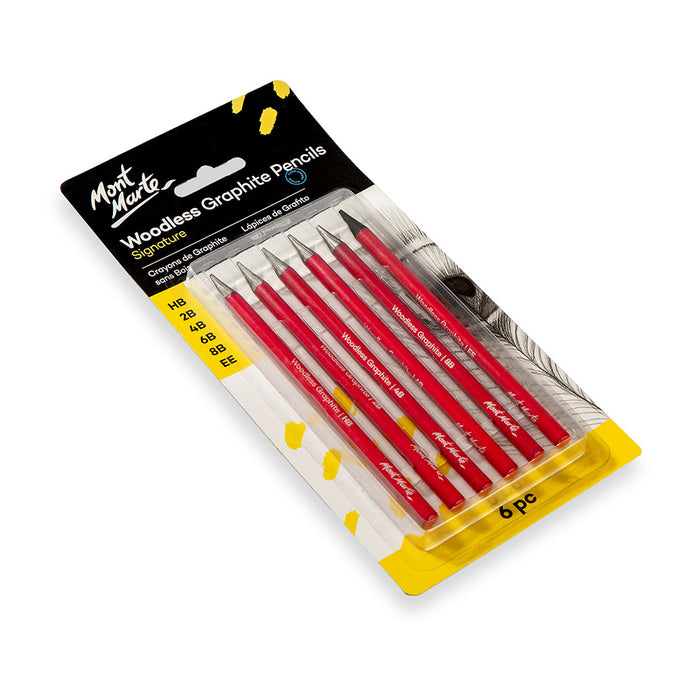 Woodless Graphite Pencils Signature 6pc