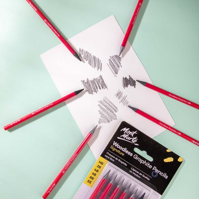 Woodless Graphite Pencils Signature 6pc