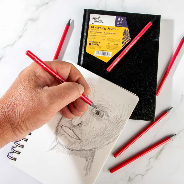 Woodless Graphite Pencils Signature 6pc