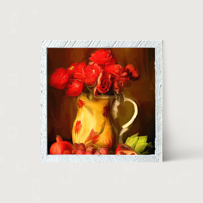 Yellow Vase - Framed art