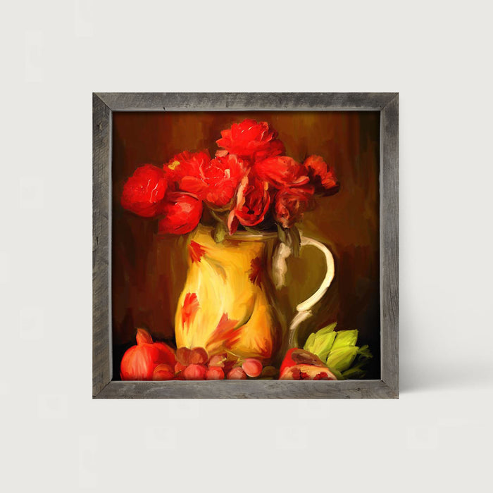Yellow Vase - Framed art